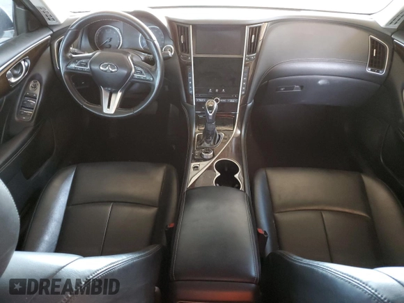 2018 Infiniti Q50 3.0t LUXE with VIN JN1EV7AR5JM441830, listed as a Copart auction lot 54801065 with 126,555 mi miles and Clean Title. Bid and sale history available at carsss.com. Image 8.