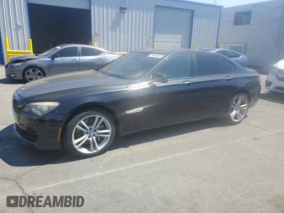 2011 BMW 7 Series 750i with VIN WBAKA8C54BCY37151, listed as a Copart auction lot 59629625 with 189,662 mi miles and Clean title. Bid and sale history available at DreamBid. Image 1.