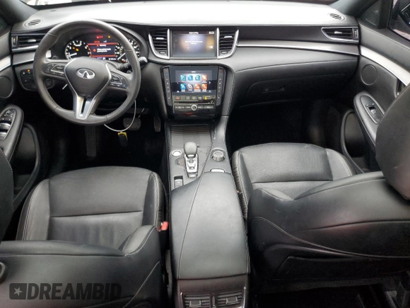 2022 Infiniti QX50 LUXE with VIN 3PCAJ5BA0NF106235, listed as a Copart auction lot 84685444 with 33,028 mi miles and Salvage Title. Bid and sale history available at carsss.com. Image 8.