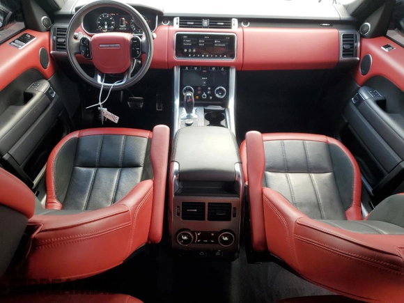 2022 Land Rover Range Rover Sport HST with VIN SALWS2RU8NA233592, listed as a Copart auction lot 52373495 with 52,897 mi miles and Salvage title. Bid and sale history available at DreamBid. Image 8.