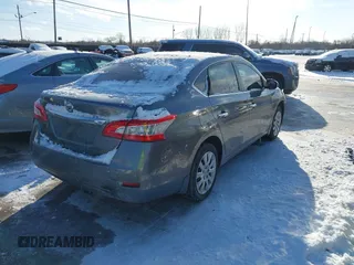 2015 Nissan Sentra S with VIN 3N1AB7APXFY285732, listed as a IAAI auction lot 41591212 with 137,721 mi miles. Bid and sale history available at carsss.com. Image 4.