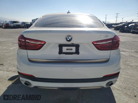 2017 BMW X6 sDrive35i with VIN 5UXKU0C50H0F99774, listed as a Copart auction lot 79570354 with 56,086 mi miles and Salvage Title. Bid and sale history available at carsss.com. Image 6.