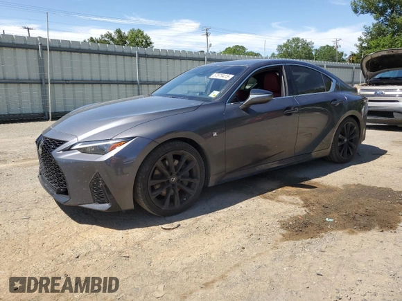 2022 Lexus IS 350 F Sport z VIN JTHGZ1B24N5058713, wystawiony jako Copart lot #57979415 z przebiegiem 35 295 mil mil oraz Szkoda całkowita • Salvage title. Historia ofert i sprzedaży dostępna na DreamBid. Obrazek 1.