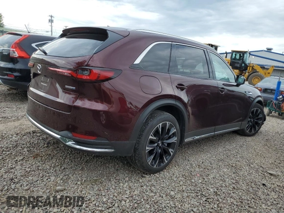 2024 Mazda CX-90 Premium Plus with VIN JM3KKEHA9R1152449, listed as a Copart auction lot 63047925 with 10,235 mi miles and Salvage title. Bid and sale history available at DreamBid. Image 3.