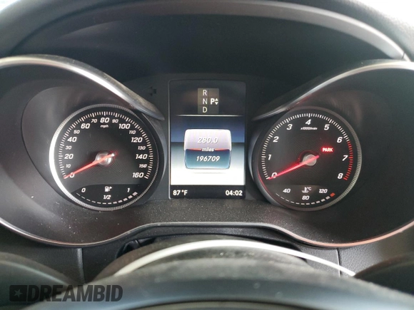 2017 Mercedes-Benz C C 300 with VIN 55SWF4JB4HU228725, listed as a Copart auction lot 49867385 with 196,709 mi miles and Clean Title. Bid and sale history available at carsss.com. Image 9.