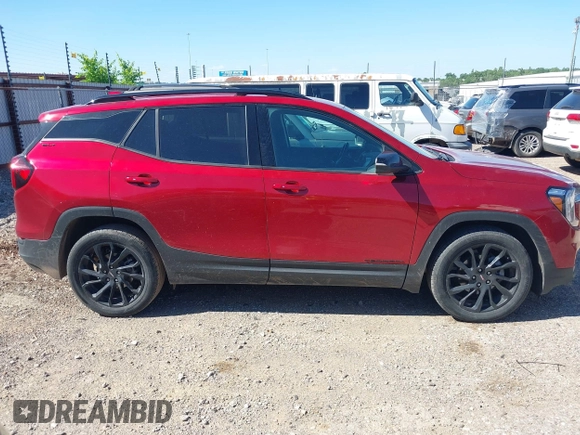 2023 GMC Terrain SLT z VIN 3GKALPEGXPL214487, wystawiony jako IAAI lot #42287611 z przebiegiem 54 520 mil mil oraz . Historia ofert i sprzedaży dostępna na DreamBid. Obrazek 13.