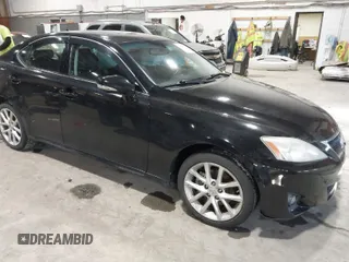 2011 Lexus IS 250 with VIN JTHCF5C27B5049237, listed as a IAAI auction lot 41609112 with 122,293 mi miles. Bid and sale history available at carsss.com. Image 1.
