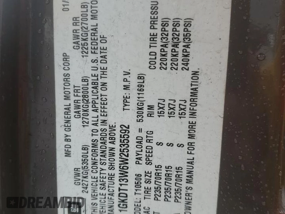 1998 GMC Jimmy SLE with VIN 1GKDT13W6W2535592, listed as a Copart auction lot 81953844 with 88,205 mi miles and Salvage Title. Bid and sale history available at carsss.com. Image 13.