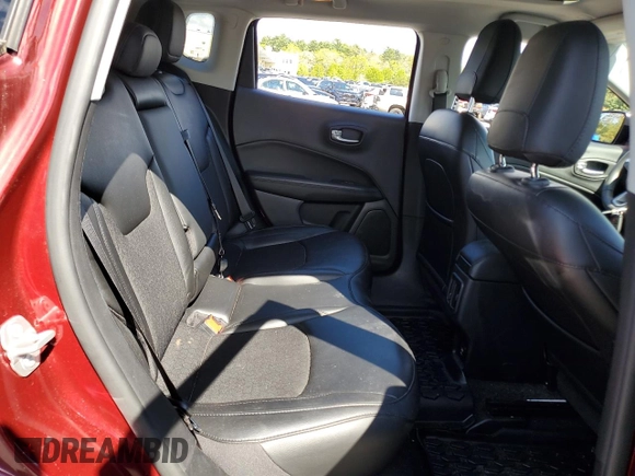 2021 Jeep Compass Altitude with VIN 3C4NJDBB8MT557658, listed as a Copart auction lot 55430545 with 53,691 mi miles and Salvage title. Bid and sale history available at DreamBid. Image 11.