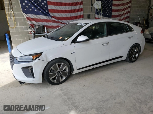 2019 Hyundai Ioniq Limited with VIN KMHC85LC6KU115539, listed as a Copart auction lot 53301875 with 150,044 mi miles and Clean title. Bid and sale history available at DreamBid. Image 1.