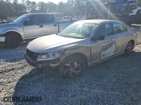 2017 Honda Accord Sedan LX with VIN 1HGCR2F39HA085508, listed as a Copart auction lot 88021855 with 126,059 mi miles and Salvage Title. Bid and sale history available at carsss.com. Image 1.