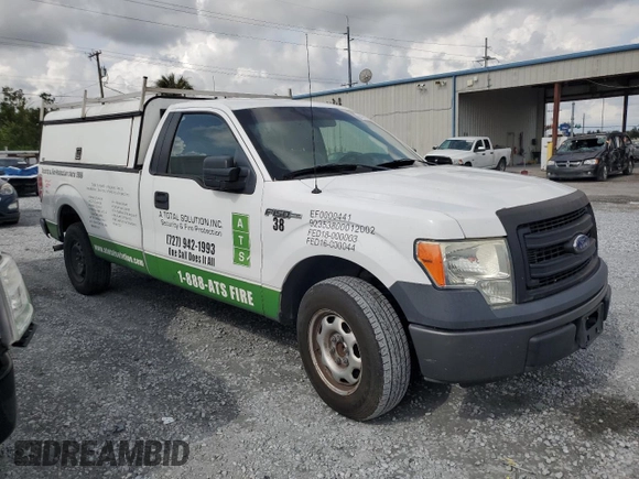 2014 Ford F-150 XL with VIN 1FTMF1CM2EKF16215, listed as a Copart auction lot 64778775 with 242,400 mi miles and Clean title. Bid and sale history available at DreamBid. Image 4.