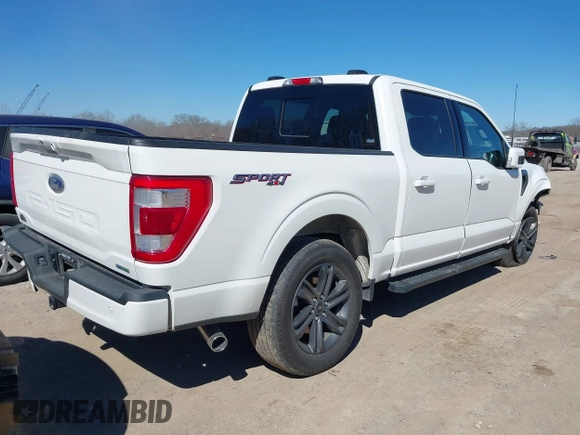 2023 Ford F-150 XL with VIN 1FTFW1E84PFB71578, listed as a IAAI auction lot 41684076 with 30,759 mi miles. Bid and sale history available at carsss.com. Image 4.
