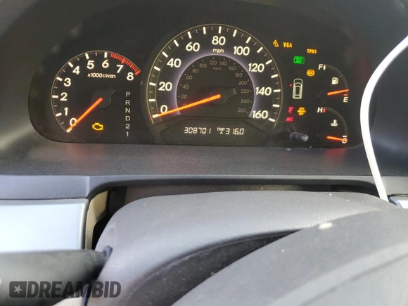 2009 Honda Odyssey EX-L with VIN 5FNRL38649B413532, listed as a Copart auction lot 79867014 with 308,701 mi miles and Salvage Title. Bid and sale history available at DreamBid. Image 9.
