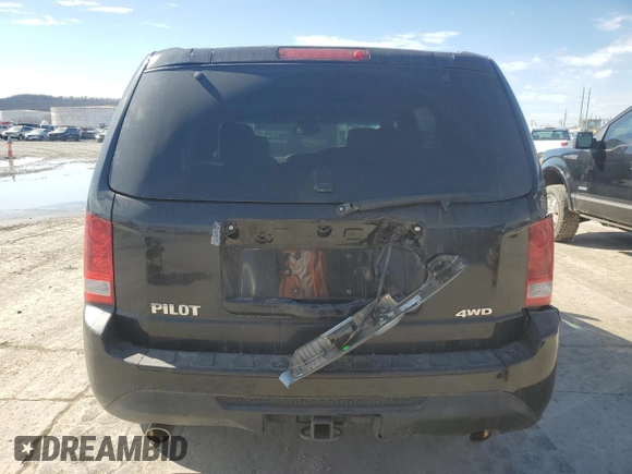 2012 Honda Pilot EX-L with VIN 5FNYF4H52CB083641, listed as a Copart auction lot 46923865 with 105,120 mi miles and Salvage Title. Bid and sale history available at DreamBid. Image 6.