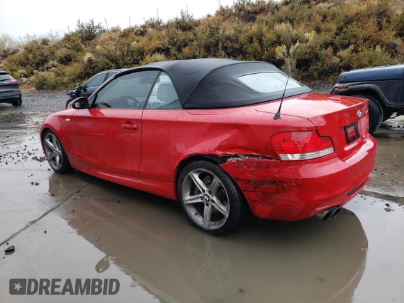 2009 BMW 1 Series 135i with VIN WBAUN93589VK40828, listed as a Copart auction lot 75919114 with 99,075 mi miles and Salvage title. Bid and sale history available at DreamBid. Image 2.