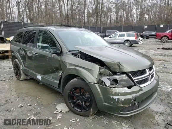 2018 Dodge Journey SE with VIN 3C4PDCAB7JT445621, listed as a Copart auction lot 43879445 with 100,700 mi miles and Salvage Title. Bid and sale history available at carsss.com. Image 11.