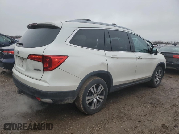 2017 Honda Pilot EX-L z VIN 5FNYF6H61HB022860, wystawiony jako Copart lot #43279875 z przebiegiem 60 219 mil mil oraz Szkoda całkowita • Salvage title. Historia ofert i sprzedaży dostępna na DreamBid. Obrazek 3.