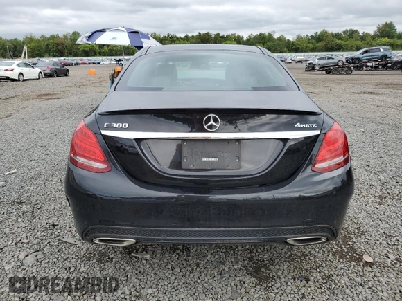 2018 Mercedes-Benz C 300 with VIN 55SWF4KBXJU262480, listed as a Copart auction lot 68102534 with 58,003 mi miles and Salvage Title. Bid and sale history available at DreamBid. Image 6.