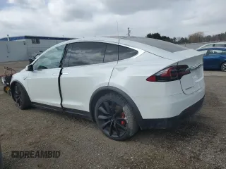 2016 Tesla Model X P90D with VIN 5YJXCAE48GF012383, listed as a Copart auction lot 49784895 with 0 mi miles and Salvage Title. Bid and sale history available at carsss.com. Image 2.