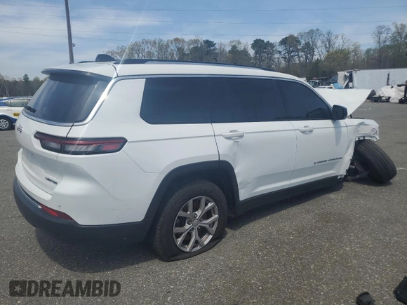 2023 Jeep Grand Cherokee Limited with VIN 1C4RJKBG7P8886517, listed as a Copart auction lot 54020775 with 54,270 mi miles and Non repairable. Bid and sale history available at DreamBid. Image 3.