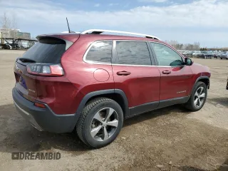2020 Jeep Cherokee Limited with VIN 1C4PJMDX9LD568898, listed as a Copart auction lot 53698315 with 222,281 mi miles and Clean Title. Bid and sale history available at carsss.com. Image 3.