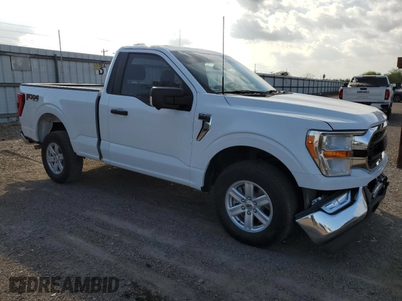 2022 Ford F-150 XL with VIN 1FTMF1E58NKE13404, listed as a Copart auction lot 80990584 with 24,179 mi miles and Salvage Title. Bid and sale history available at DreamBid. Image 4.