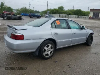 2002 Acura TL with VIN 19UUA56692A033603, listed as a Copart auction lot 53765694 with 0 mi miles and Salvage Title. Bid and sale history available at carsss.com. Image 3.