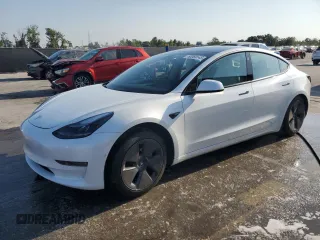 2022 Tesla Model 3 Long Range with VIN 5YJ3E1EB2NF199141, listed as a Copart auction lot 53069145 with 67,140 mi miles and Non Repairable. Bid and sale history available at DreamBid. Image 1.
