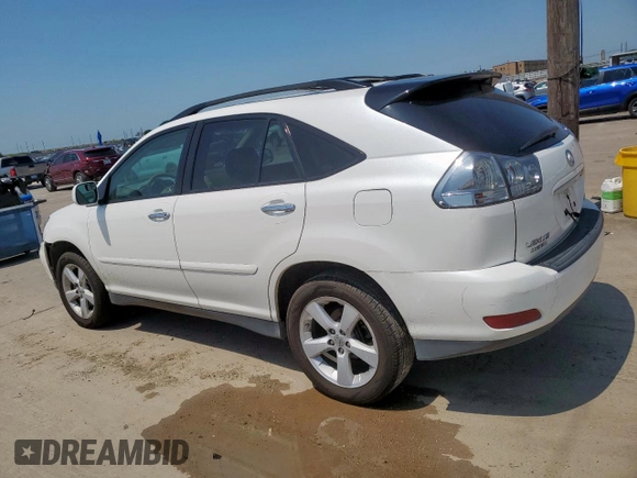 2008 Lexus RX 350 z VIN 2T2GK31UX8C036500, wystawiony jako Copart lot #58795735 z przebiegiem 110 150 mil mil oraz Szkoda całkowita • Salvage title. Historia ofert i sprzedaży dostępna na DreamBid. Obrazek 2.