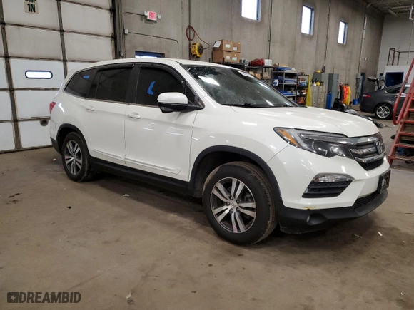 2018 Honda Pilot EX-L with VIN 5FNYF6H5XJB061461, listed as a Copart auction lot 48563155 with 107,263 mi miles and Salvage Title. Bid and sale history available at carsss.com. Image 4.