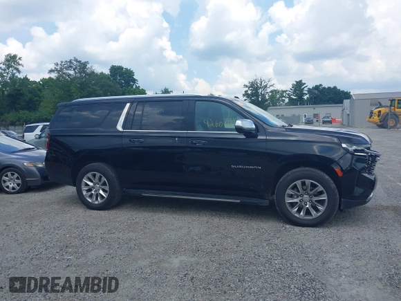 2023 Chevrolet Suburban Premier with VIN 1GNSKFKDXPR385697, listed as a IAAI auction lot 42601771 with 75,487 mi miles and . Bid and sale history available at DreamBid. Image 14.