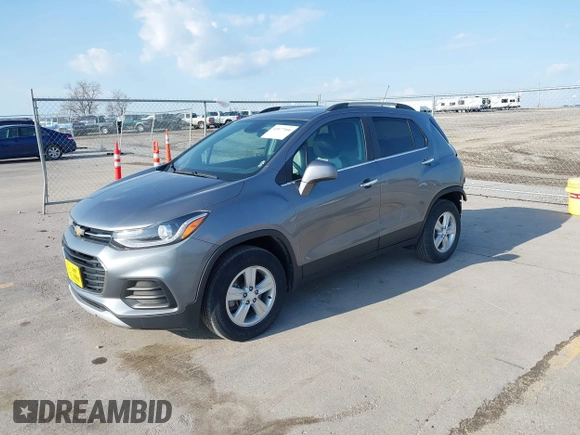 2020 Chevrolet Trax LT with VIN 3GNCJPSB7LL150297, listed as a IAAI auction lot 42077006 with 77,381 mi miles and . Bid and sale history available at DreamBid. Image 2.