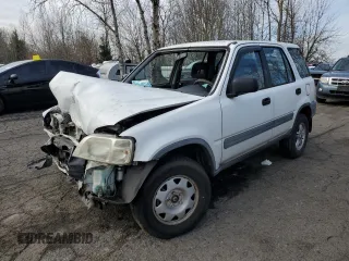 2000 Honda CR-V LX with VIN JHLRD1842YS005843, listed as a Copart auction lot 51677025 with 294,710 mi miles and Salvage Title. Bid and sale history available at carsss.com. Image 1.