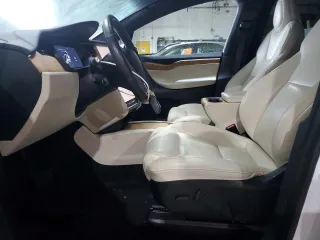 2020 Tesla Model X Long Range with VIN 5YJXCBE26LF228781, listed as a Copart auction lot 46417835 with 46,148 mi miles and Salvage Title. Bid and sale history available at DreamBid. Image 7.