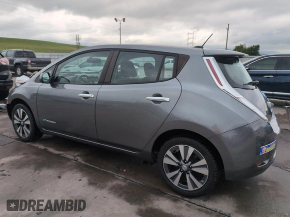 2015 Nissan LEAF S with VIN 1N4AZ0CP3FC327105, listed as a Copart auction lot 61426595 with 71,693 mi miles and Salvage title. Bid and sale history available at DreamBid. Image 2.