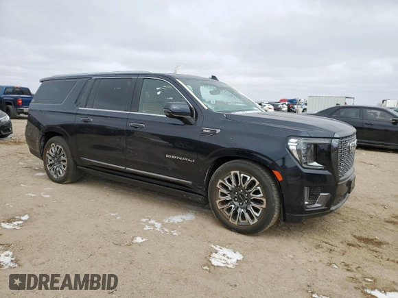 2023 GMC Yukon XL Denali Ultimate with VIN 1GKS2KKL7PR538324, listed as a Copart auction lot 43148215 with Not Provided miles and Salvage Title. Bid and sale history available at carsss.com. Image 4.