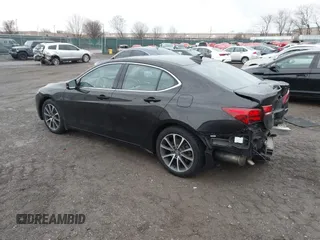 2015 Acura TLX V6 Advance with VIN 19UUB3F76FA002163, listed as a IAAI auction lot 41460668 with 110,095 mi miles. Bid and sale history available at carsss.com. Image 3.