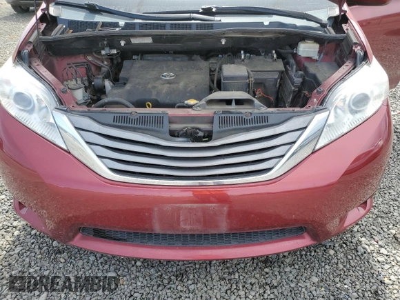 2011 Toyota Sienna XLE z VIN 5TDDK3DC5BS007897, wystawiony jako Copart lot #51503415 z przebiegiem 151 158 mil mil oraz Szkoda całkowita • Salvage title. Historia ofert i sprzedaży dostępna na DreamBid. Obrazek 12.