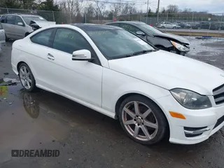 2015 Mercedes-Benz C-Class C 250 with VIN WDDGJ4HB6FG401261, listed as a IAAI auction lot 41483848 with 124,915 mi miles. Bid and sale history available at carsss.com. Image 1.