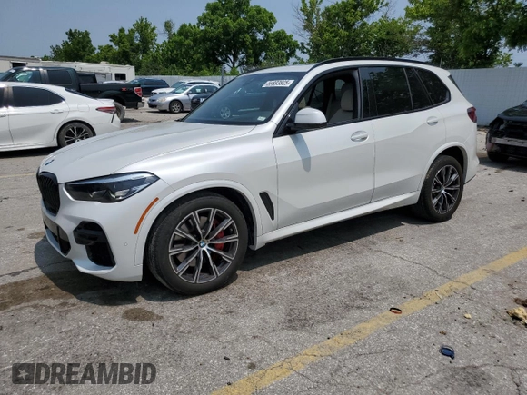 2022 BMW X5 xDrive40i with VIN 5UXCR6C06N9K96399, listed as a Copart auction lot 59893805 with 41,906 mi miles and Salvage title. Bid and sale history available at DreamBid. Image 1.