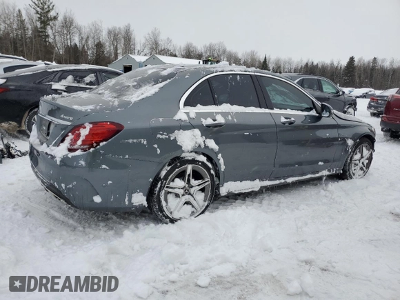 2020 Mercedes-Benz C 300 with VIN 55SWF8EB2LU328929, listed as a Copart auction lot 87035954 with 31,709 mi miles and Salvage title. Bid and sale history available at DreamBid. Image 3.