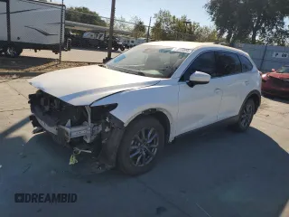 2021 Mazda CX-9 Touring with VIN JM3TCACY0M0501155, listed as a Copart auction lot 74844054 with 43,477 mi miles and Salvage Title. Bid and sale history available at carsss.com. Image 1.