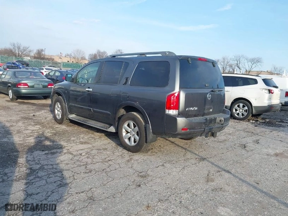 2012 Nissan Armada Platinum with VIN 5N1AA0NC0CN614330, listed as a IAAI auction lot 41631484 with NaN miles. Bid and sale history available at carsss.com. Image 3.