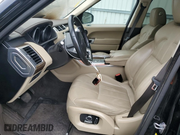 2017 Land Rover Range Rover Sport HSE with VIN SALWR2FVXHA141719, listed as a Copart auction lot 58583975 with Not provided miles and Salvage title. Bid and sale history available at DreamBid. Image 7.