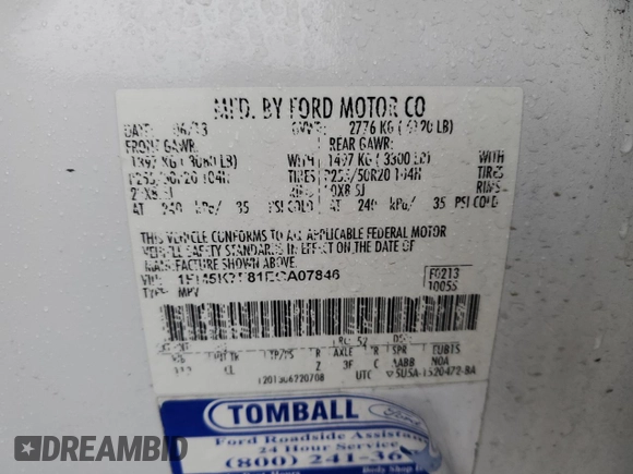 2014 Ford Explorer Limited with VIN 1FM5K7F81EGA07846, listed as a Copart auction lot 51152575 with 192,255 mi miles and Salvage Title. Bid and sale history available at carsss.com. Image 14.