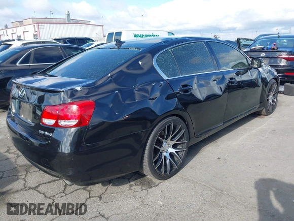 2008 Lexus GS 350 with VIN JTHBE96SX80041253, listed as a IAAI auction lot 41935026 with 144,005 mi miles. Bid and sale history available at carsss.com. Image 4.