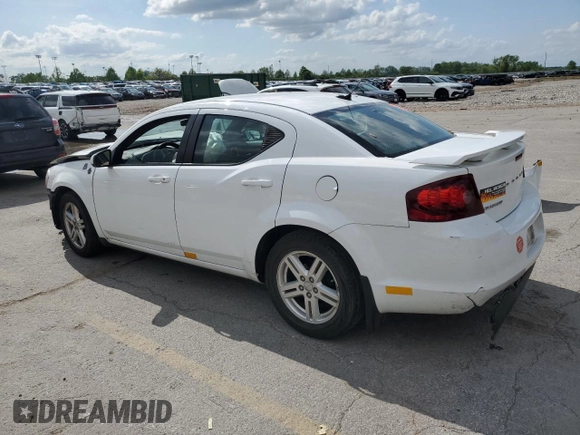2012 Dodge Avenger SXT with VIN 1C3CDZCB5CN161720, listed as a Copart auction lot 54502795 with 47,307 mi miles and Clean Title. Bid and sale history available at carsss.com. Image 2.