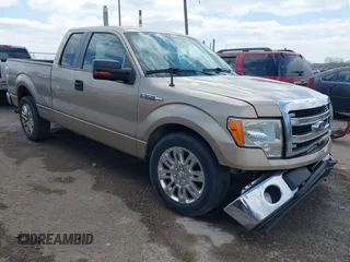 2013 Ford F-150 XL with VIN 1FTEX1CM2DFA94729, listed as a IAAI auction lot 41995108 with 283,724 mi miles. Bid and sale history available at carsss.com. Image 1.