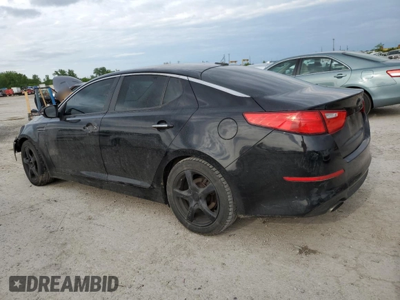 2014 Kia Optima LX z VIN 5XXGM4A79EG331820, wystawiony jako Copart lot #55628945 z przebiegiem Nie podano mil oraz Szkoda całkowita • Salvage title. Historia ofert i sprzedaży dostępna na DreamBid. Obrazek 2.